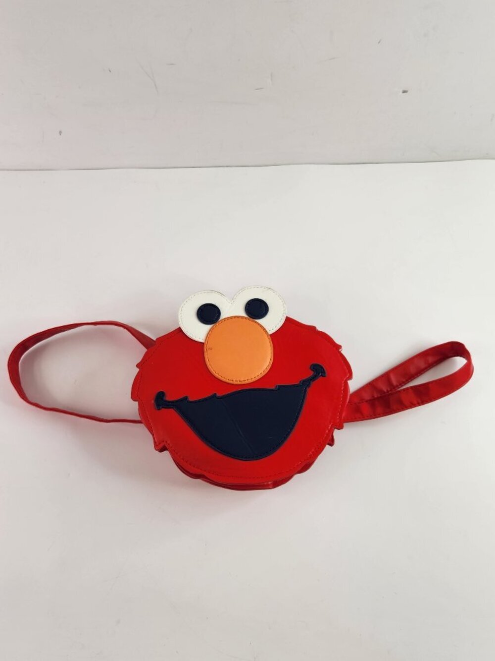 Elmo Faux Leather Vinyl Crossbody Purse Red